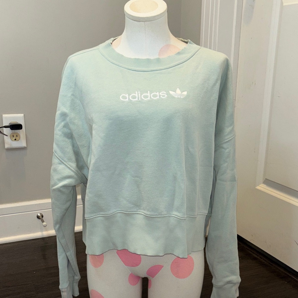 Adidas Women's Mint Green Sweatshirt